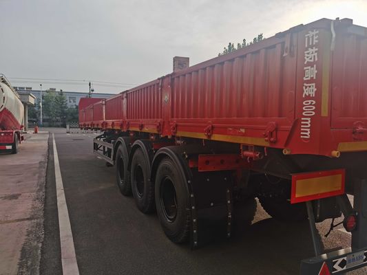 3 Axle Side Tilting Stake Cargo Trailer High Load Bearing Capacity