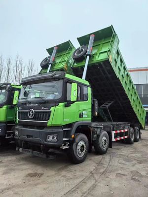 SHACMAN Ağır Kamyon Delong X5000 550 beygir gücü 8X4 8.8m Dump Truck